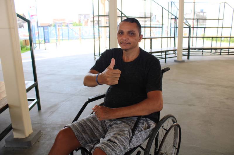 O pedreiro José Alex Santos, 41 anos, é morador do Guamá e ficou sabendo dessa iniciativa e aproveitou para se inscrever.