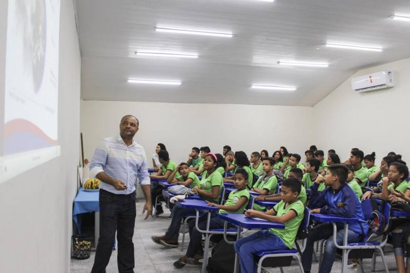 Alunos em sala de aula
