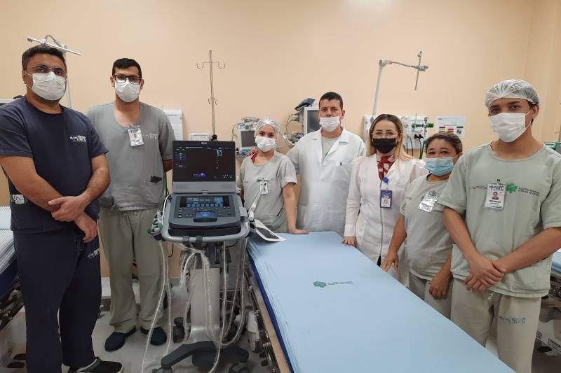 Uma parte da equipe da sala vermelha