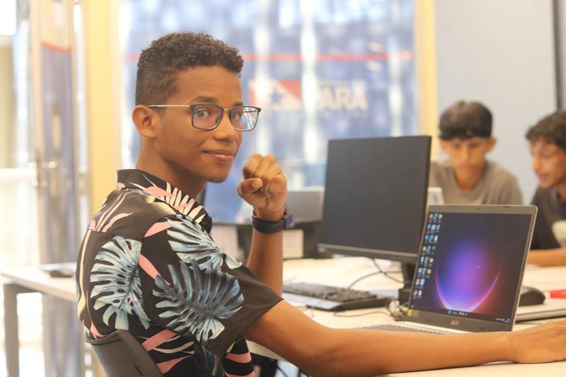 O estudante Davi de Lima Ribeiro, de 19 anos, diz que encontrou na Usina da Paz mais que formação e cursos, mas um direcionamento no mercado de trabalho.