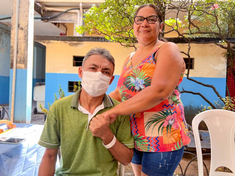 José Ribeiro e a esposa Socorro