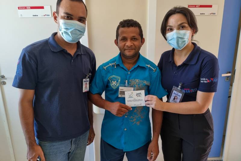 Francisco dos Santos é da cidade de Tucurui e acompanha a esposa em tratamento no HJB