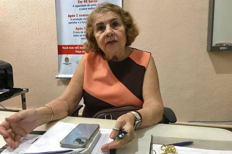 A coordenadora do Centro de Referência em Abordagem e Tratamento do Fumante, Fátima Amine