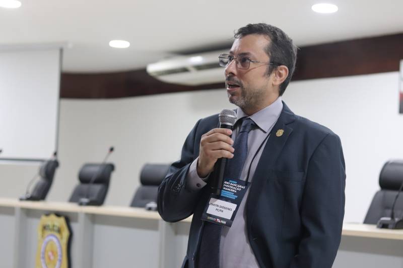 Delegado Dmitre Teles, apresentou ações de inteligência cibernética realizadas pela PCPA