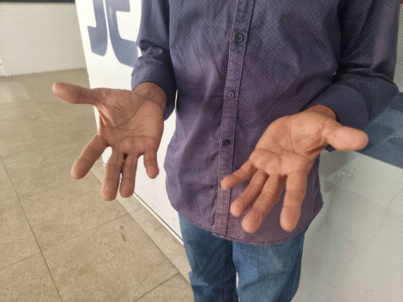 Mãos usuário Carlos Alberto