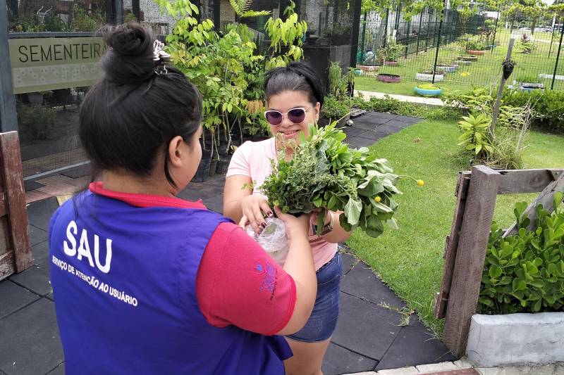 , Larissa Almeida, foi uma das contempladas na ação de sustentabilidade