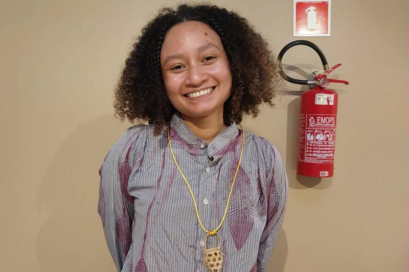 Victória Souza, produtora e atriz do espetáculo "Marias"