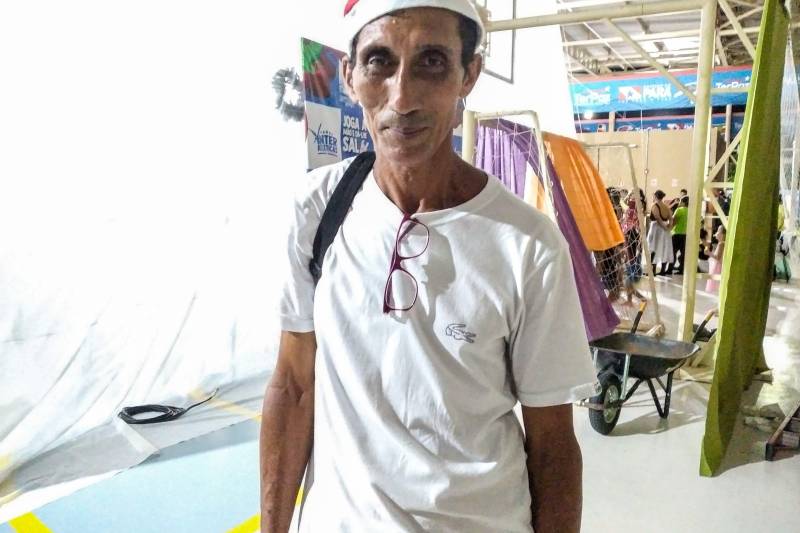 Marco Antônio, integrante da turma de Canto Coral, feliz por tudo que a Usina da Paz significa para o bairro.