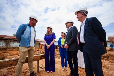 galeria: Visita da Vice Governadora Hana nas obras da Policlínica Marabá
