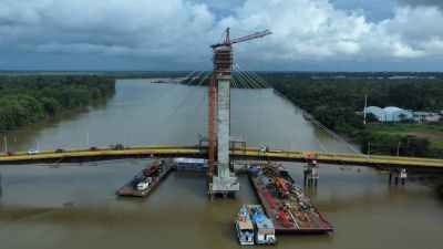 galeria: Ponte do Outeiro - Atualização - Movimento - Obras - Drone - Aereas