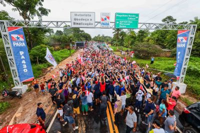 notícia: Governo do Pará entrega nova PA-430 construída e pavimentada para incentivar o turismo na região nordeste
