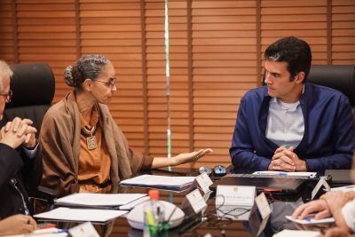 notícia: Governador Helder Barbalho recebe ministra para reforçar parcerias entre Estado e União