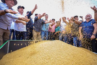 notícia: Governador participa da Abertura Nacional da Colheita de Soja em Santarém 
