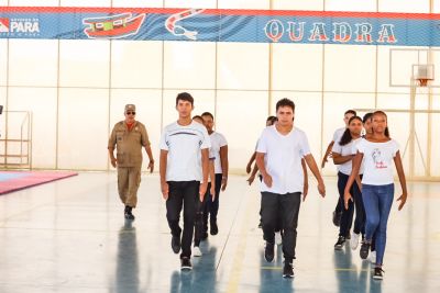 notícia: Crianças e adolescentes do Guamá participam de programa educativo do Corpo de Bombeiros