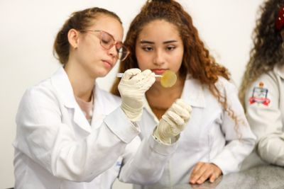 notícia: Biodegradável do plástico é desenvolvido com babaçu e rejeitos de minério no PCT 