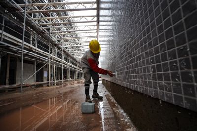 notícia: Obras do novo Pronto Socorro da Augusto Montenegro alcançam 80% de conclusão