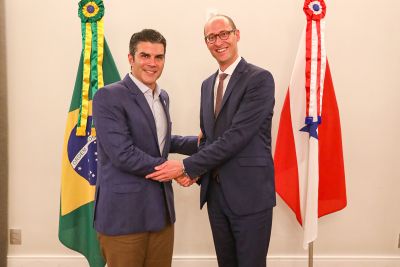 A agenda ambiental foi um dos destaques da reunião entre Helder Barbalho e Martin Eggenschwiler