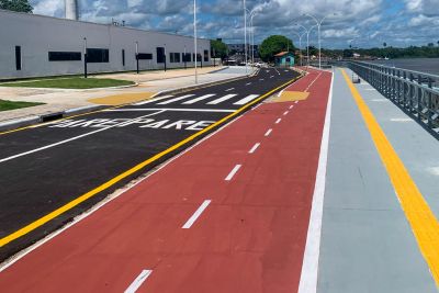 notícia: Obras de reconstrução e urbanização da orla de Barcarena estão em fase de conclusão