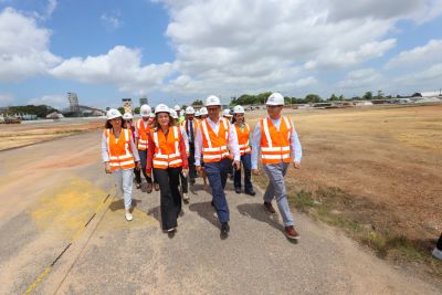 notícia: ONU e Comitê da COP 30 visitam obras do Parque da Cidade, na capital paraense