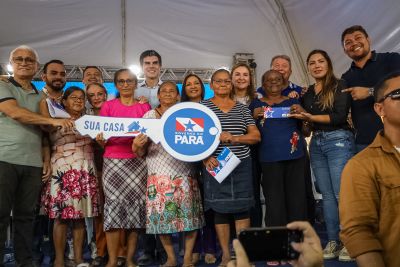 notícia: Governo entrega benefícios do 'Sua Casa' e 'CredCidadão' a moradores de Moju