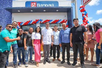 notícia: Estado entrega agência Banpará e benefícios do 'Sua Casa' em São João da Ponta