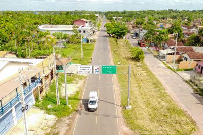 notícia: PA-407 pavimentada garante segurança e agiliza escoamento da produção de açaí