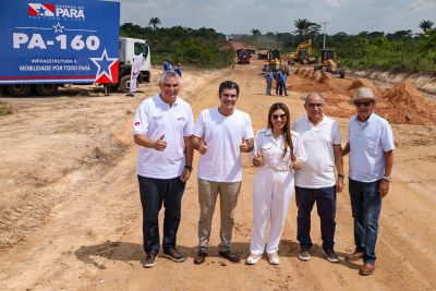 notícia: Governo do Estado segue com a obra de construção e pavimentação da PA-160, em Canaã dos Carajás