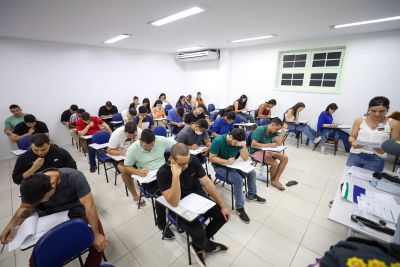 notícia: Maior concurso da história da PM do Pará começa com a prova para oficial 