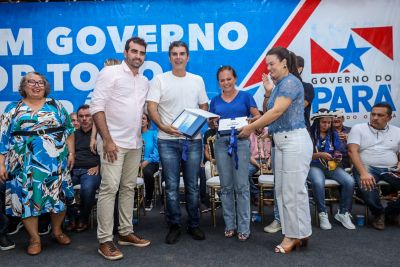 galeria: Governador Helder Barbalho entrega Título de Terra e Cesta básica e kit de limpeza / Ulianópolis