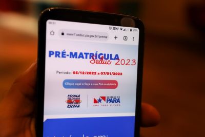 notícia: Período de pré-matrícula na rede pública estadual se encerra neste sábado (7)