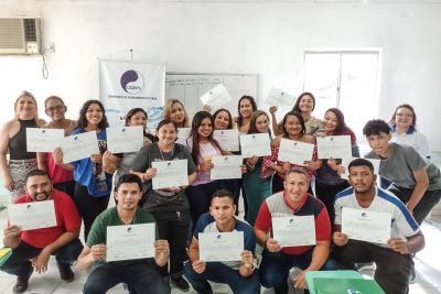 notícia: Cosanpa promove cursos de qualificação e certifica 180 pessoas em três municípios do Pará