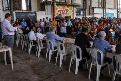 notícia: Estado apresenta à comunidade projeto de saneamento e urbanização do Canal Lago Verde