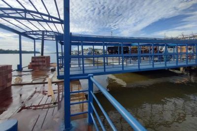 notícia: Obras de reconstrução do Terminal Hidroviário de Bagre avançam, no Marajó