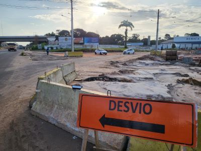 notícia: NGTM implanta novo desvio na saída da Avenida Ananin para a BR-316