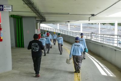 notícia: Custodiados da Seap realizam mais uma ação de limpeza no Novo Mangueirão