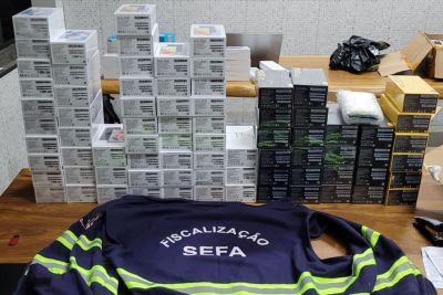 notícia: Em Conceição do Araguaia, Sefa apreende eletrônicos avaliados em mais de R$ R$ 520 mil 