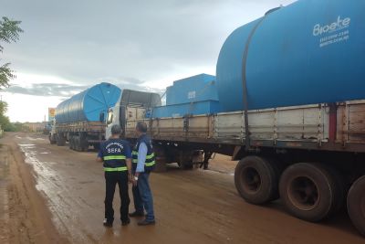 notícia: Secretaria da Fazenda apreende estações de tratamento em São Geraldo do Araguaia