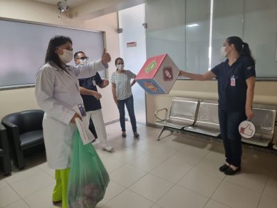 notícia: Hospital Jean Bitar celebra datas alusivas à Segurança do Paciente com  profissionais da Unidade