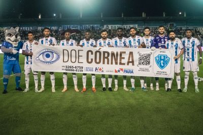 notícia: Campanha de doação de córneas do Hospital Ophir Loyola recebe apoio do Paysandu