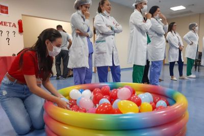 notícia: "Estação de games" reforça metas segurança do paciente no Hospital Abelardo Santos