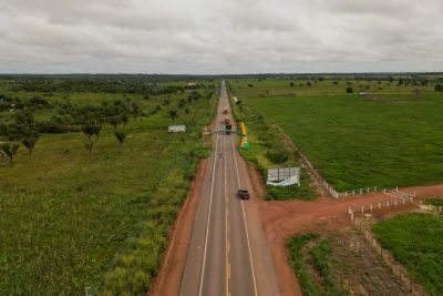 notícia: Trabalho na PA-150 segue com frentes de reconstrução, manutenção e conservação 