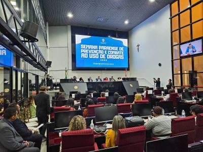 notícia: Semana Paraense de Prevenção e Combate ao Uso de Drogas inicia com sessão solene no parlamento estadual