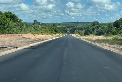 notícia: Obra de pavimentação da PA-254 alcança quase 40 km de segunda capa de asfalto