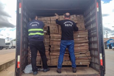 notícia: Sefa apreende materiais eletrônicos no Itinga