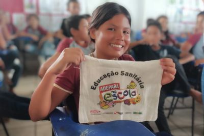 notícia: Escolas municipais do nordeste estadual têm ações da Adepará contra Influenza Aviária