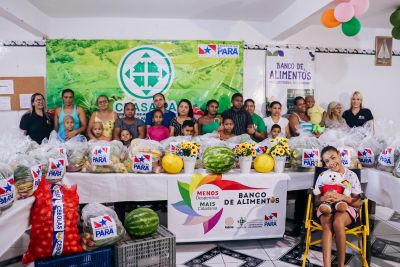 notícia: Pacientes oncológicos da Casa do Menino Jesus recebem cestas do Banco de Alimentos da Ceasa