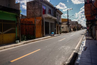 notícia: “Asfalto Por Todo o Pará” executa pavimentação no bairro do Tapanã, em Belém