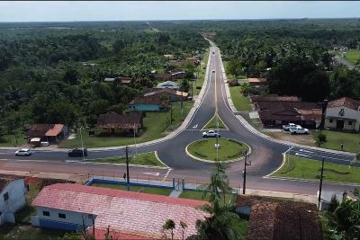 notícia: Governo entrega rotatória da PA-124 com a PA-440 em São João de Pirabas