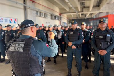 notícia: PM integra as macroações de segurança para o clássico RexPa no Mangueirão