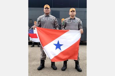 notícia: Bombeiros do Pará participam de ação humanitária no Canadá